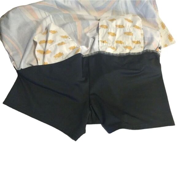 Loudmouth Discontinued Yellow Swirls Gone Wild Mini Golf Skort Size 8 - Picture 13 of 14